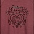 thumbnail image 3 of Instant Message - Jadore Cowboys - Women's Lightweight French Terry Long Sleeve Shirt, 3 of 6
