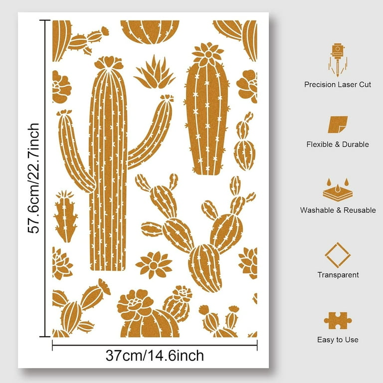 1Pc Cactus Stencil Reusable Summer Cacti Stencils Painting Templates DIY Art and Craft Painting Wall Stencils - Walmart.com 1pc-cactus-stencil-reusable-summer-cacti-stencils-painting-templates-diy-art-and-craft-painting-wall-stencils-walmart-com