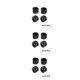 thumbnail image 3 of Vogacara Paquete de 4 adaptadores de 5 mm a 12 mm Reacondicionamiento Mano de obra exquisita Mejora el rendimiento Acoplador de cubo de rueda de vehículo Type1 NO1 Vogacara CBP205495, 3 of 6