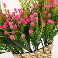 thumbnail image 3 of YSNOOWE Flor Artificial Colgante Rosa En Cesta Decorativa Para Pared Y Jardín Resistente A Exteriores, 3 of 8