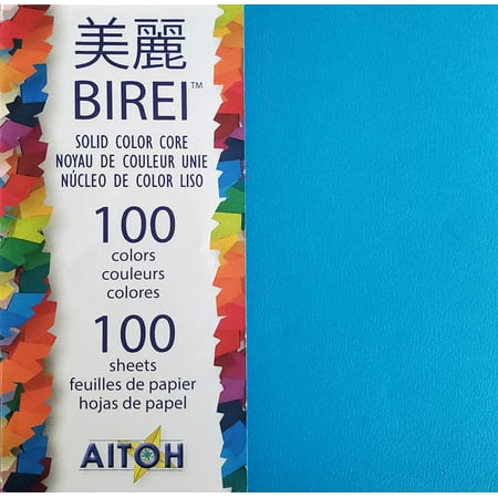 UPC: 0762867710057 | Aitoh Origami Paper 5-7/8  Square 100/Pkg-Birei Solid Colors