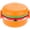 Circle, variant on Ulxkmt Round Burger Shaped Double Tier Bento Box Stackable Food Container for Daily Meals 6.69x4.41inch
