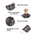 thumbnail image 3 of TIYOMI Plus Size Leggings For Women Pants Stretchy Butt Fit High Waist Grey Plaid Ankle Legging Soft Workout Fall Winter Casual Leggings XL 12-14, 3 of 4
