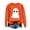 4-Orange, variant on LYEAA Halloween Womens Sweatshirts Long Sleeve Crew Neck Regular Ribbed Cuff Casual Wear Ghost Holiday Clothes Black M