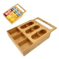 thumbnail image 4 of Food Storage Bag Container, Bamboo Food Bag Storage Box Sturdy Durable  For Home For Kitchen Bamboo Color, 4 of 8