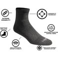 thumbnail image 5 of AmPm Chaussettes Quart de Contrôle de l'Humidité Dri-tech pour Hommes Multipack, 5 of 5