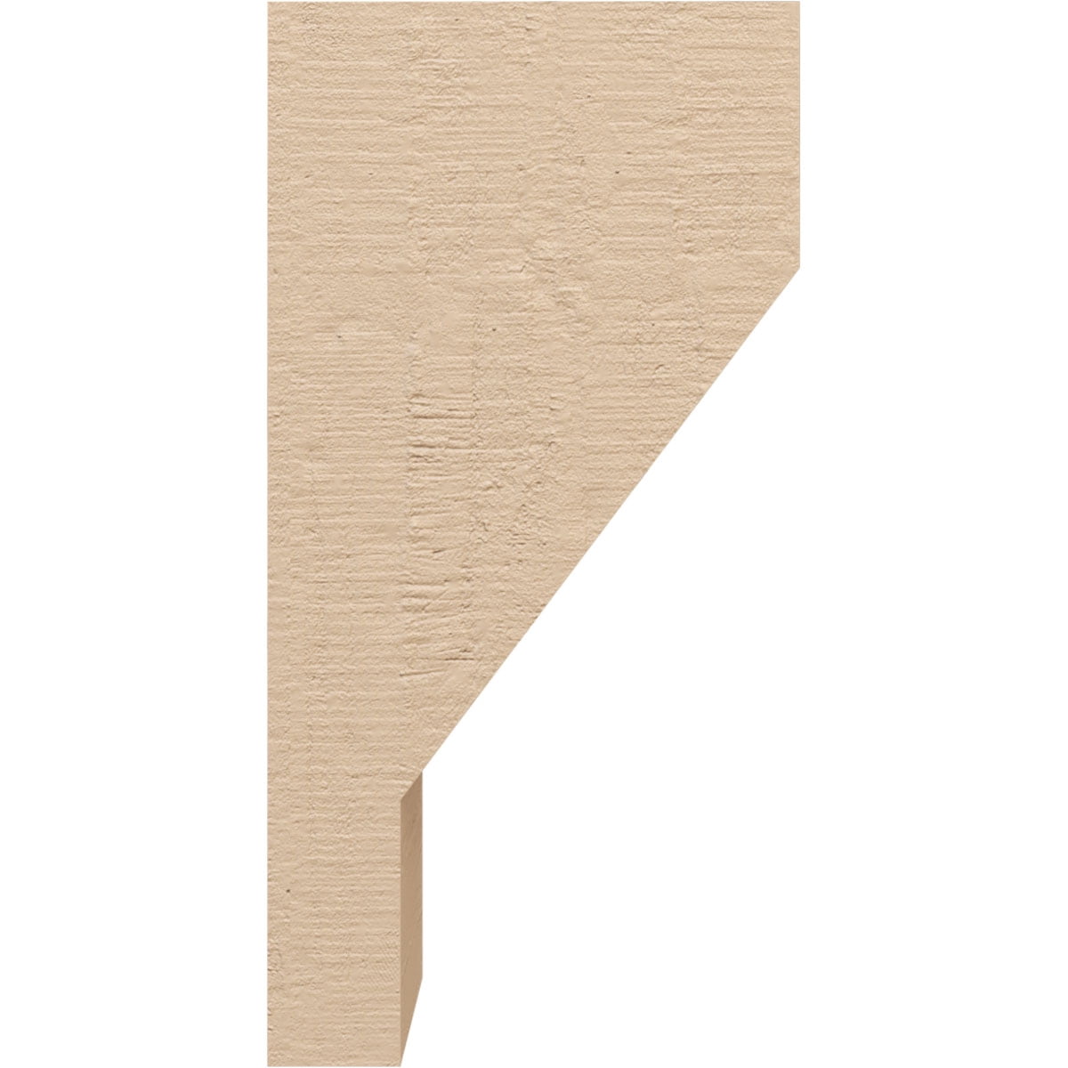 7"W x 7"D x 14"H Wide Clemmons Rough Cedar Woodgrain TimberThane Corbel, Primed Tan