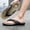 Brown, variant on Men Women Slippers Anti Slip Flip-flops Massage Slippers Breathable Beach Shoes Arch Flip Flop Summer Sandal for Plantar Fasciitis Flat Feet Heel Pain Relief Footwear