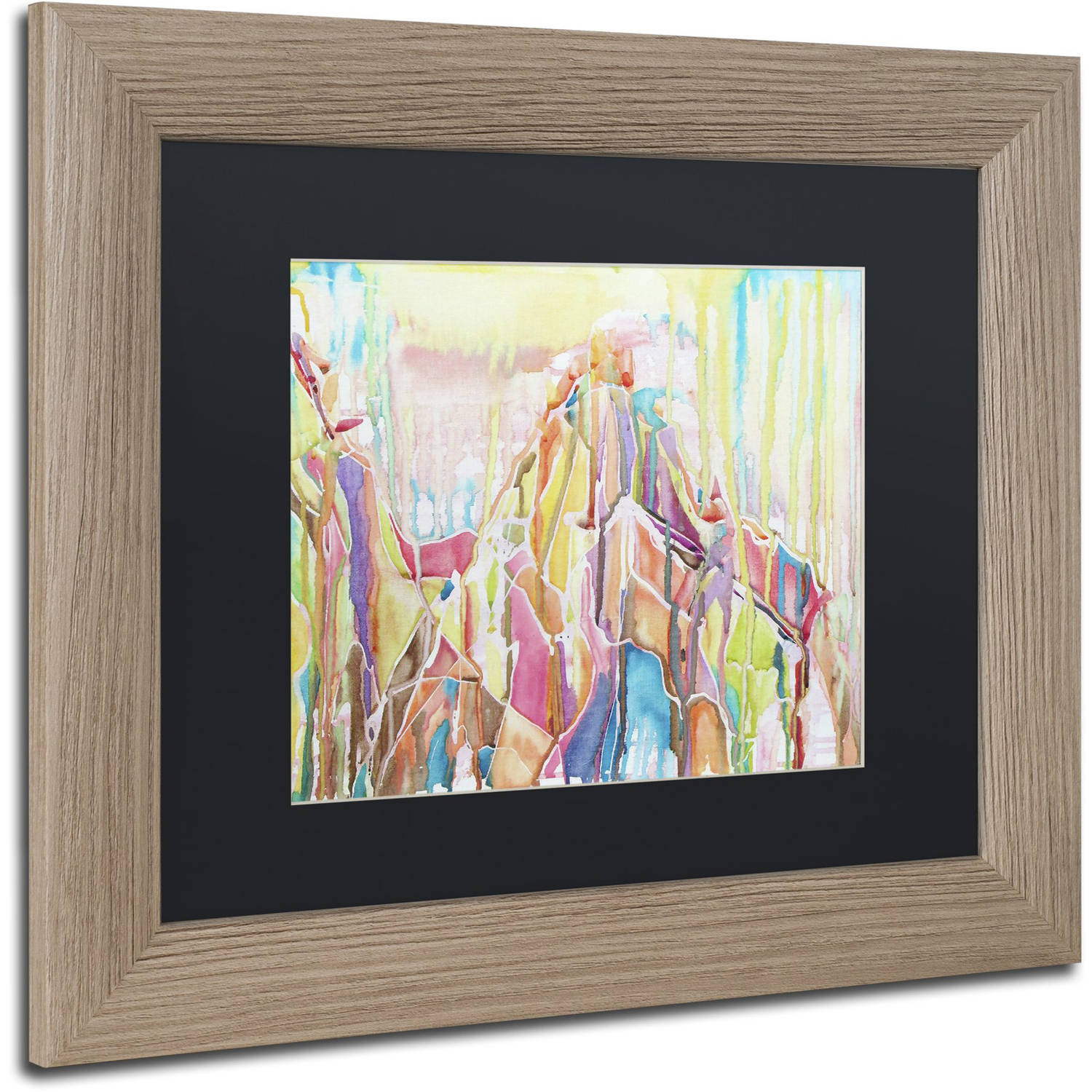 Trademark Fine Art "Sedona" Canvas Art by Lauren Moss Black Matte, Birch Frame