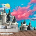 thumbnail image 2 of Idea4wall 6pcs Dream Castle Peel and Stick Wallpaper Removable Wall Murals Large Wall Stickers for Home Decoration, 100"x24", 2 of 5