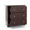 thumbnail image 4 of Storkcraft Crescent 3 Drawer Modern Dresser Espresso, 4 of 10