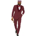 thumbnail image 3 of Elegante conjunto de 2 piezas de chaqueta y pantalón de jacquard, esmoquin ajustado con solapa chal, vestido de novia, traje de escenario, trajes de fiesta de noche, 3 of 5