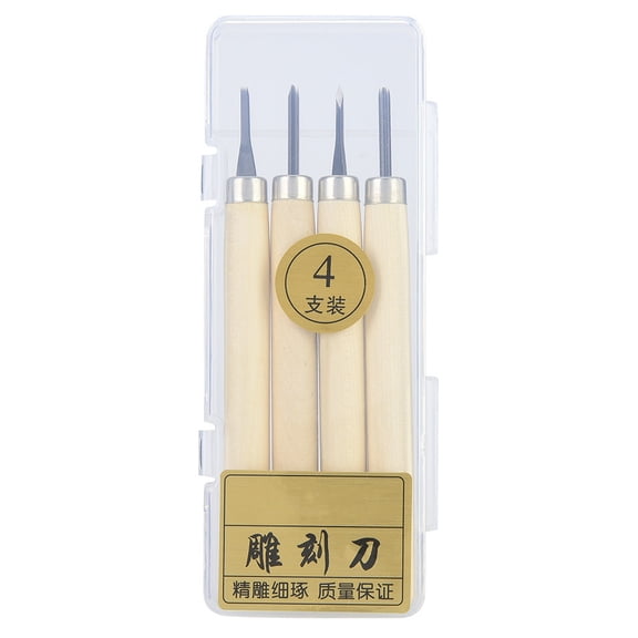 Carving Knife Set Wood Carving Knife, Carving Tools Carving Knife Wood Carving Tools Convenient for Rubber Four-Piece Set