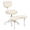 Beige, variant on Ergonomic Cross Legged Office Chair with Wheels - Adjustable Height for Meditation, ADHD Desk & Yoga - Wide Criss Cross Design with Lumbar Support, Kneeling Chair