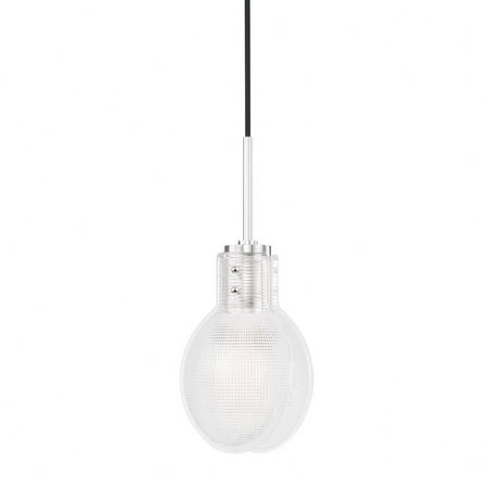 

-1 Light Pendant in Modern Style-6.5 inches Wide By 14.13 inches High-Polished Nickel Finish Bailey Street Home 735-Bel-4366050