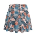 thumbnail image 5 of FUIALDOLG High Waisted Athletic Skorts for Women Tropical Palm Leaf Theme Tennis Skort Mini Golf Skort Hawaii Style Active Skirt Summer Mini Skirt for Casual,A-Line Sport Skort Skirt,XL, 5 of 8