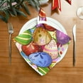thumbnail image 2 of Coolnut Easter Cloth Napkins 4PCS,Easter Colorful Eggs Soft and Skin Friendly Dinner Napkins Washable for Dinner, Hotel,Reunion,BBQ Party, 2 of 7