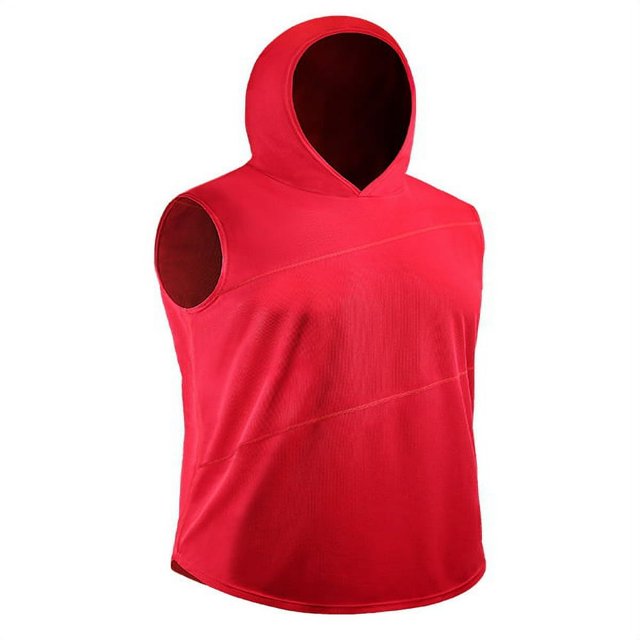 PENGXIANG Été Hommes Running Veste à Capuche Réservoir Sans Manches T-shirts de Sport de Remise en Forme