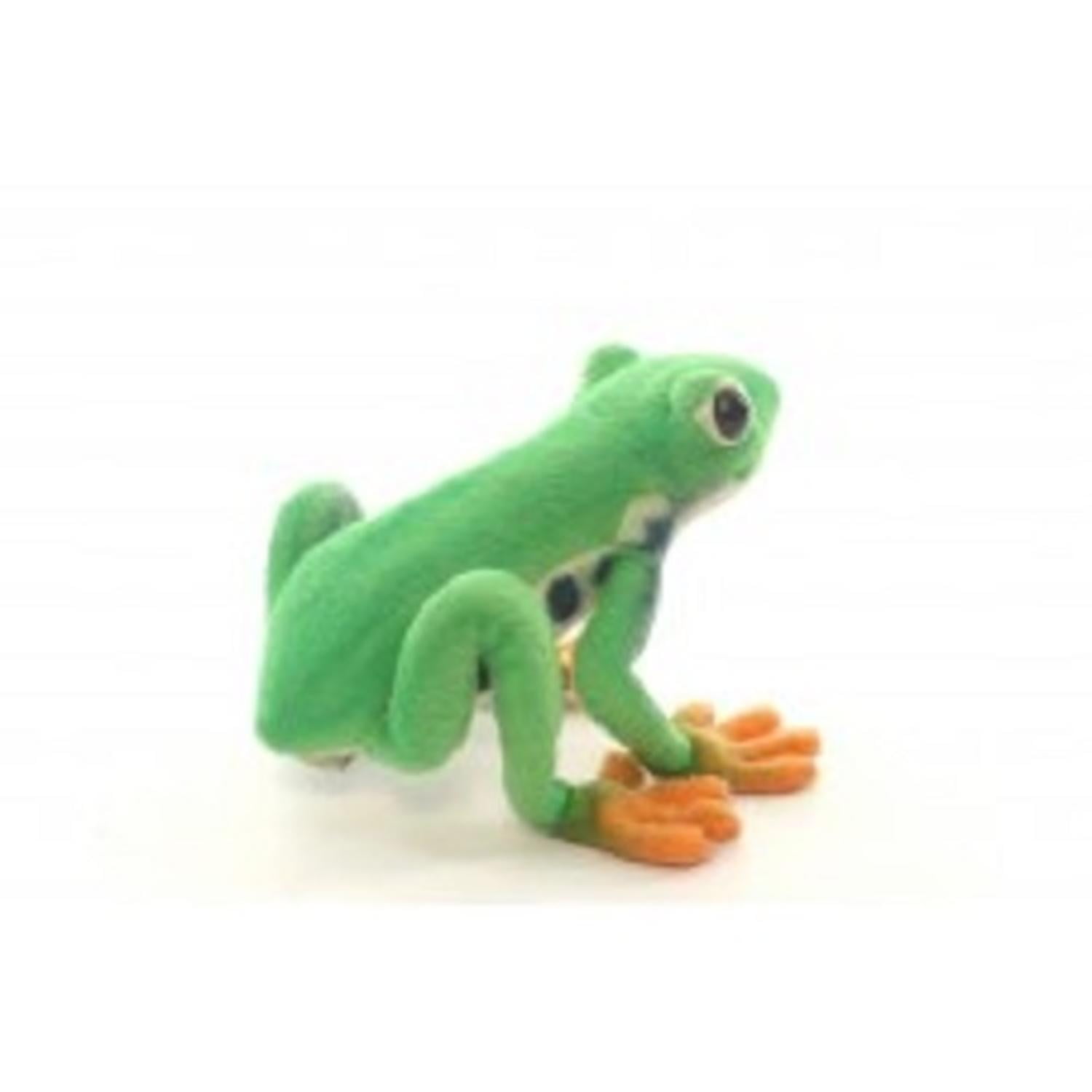 Set of 4 LifeLike Handcrafted Extra Soft Plush Red Eyed Tree Frog