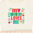 thumbnail image 4 of Inktastic My Godmother Loves Me Girls Girls Toddler Dress, 4 of 5