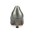 thumbnail image 3 of Journee Womens Celina Medium and Wide Width Kitten Heel Loafer Square Toe Pumps, 3 of 9