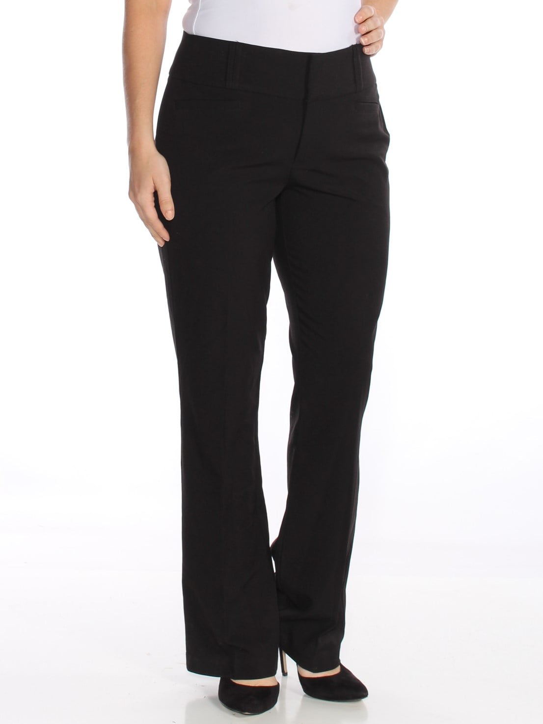 womens black work pants walmart