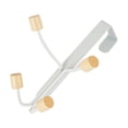 thumbnail image 1 of Transemion Solution de Rangement Vertical Installation Facile Sans Perçage Protection Façade Support de Porte Blanc Quatre Perles, 1 of 6