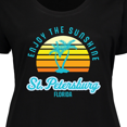 thumbnail image 4 of Inktastic Summer Enjoy the Sunshine St. Petersburg Florida in Blue Women's Plus Size T-Shirt, 4 of 5