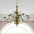 thumbnail image 2 of Livex Lighting Williamsburgh Chandelier in Antique Brass, 2 of 12