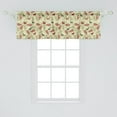 thumbnail image 2 of Ambesonne Deer Valance Pack of 2, Ornate Animal, 54"X18", Olive Green Pale Green, 2 of 4