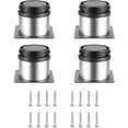 thumbnail image 1 of Patas de muebles ajustables de 4 piezas, patas de mesa de altura ajustable de metal, patas de muebles de cocina, patas de muebles de estantería de gabinete de mesa de acero inoxidable, con tornillos, 1 of 5