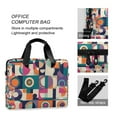 thumbnail image 4 of FORMRS 16" Laptop Sleeve Bag Carrying Case with Handle Travel Shoulder Briefcase, Orange Geometric, 4 of 8