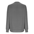 thumbnail image 5 of Oplxuo Women's Basic Crewneck Sweatshirts With Pockets 2025 Fall Clothes Solid Color Long Sleeve Loose Casual Pullover Tops, 5 of 6