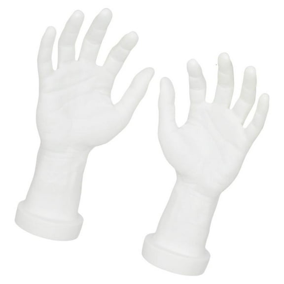 WINDLAND Set of 2 Realistic PVC Mannequin Hands for Ring Display and Educational Courses