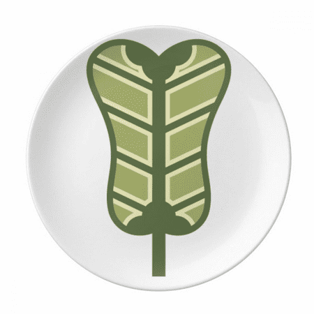 

Palmleaf Fan China Pattern Plate Decorative Porcelain Salver Tableware Dinner Dish