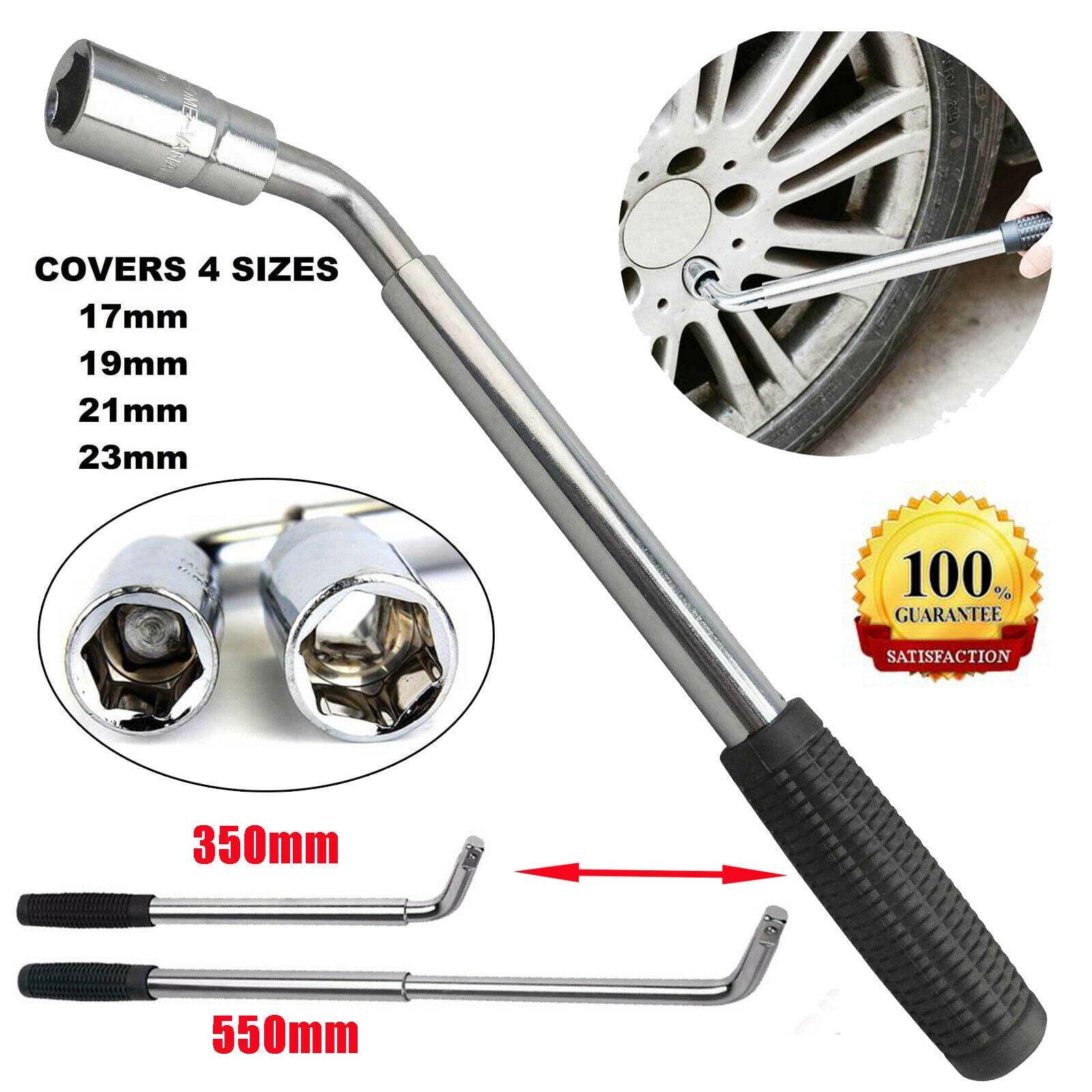 WHEEL BRACE WRENCH EXTENDABLE REMOVER 17MM 19MM 21MM 23MM KIA Rio 00