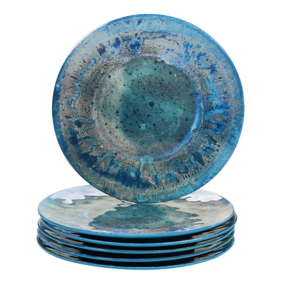 Radiance Teal Set/6 Dinner Plate 10.5" (450 Grams)