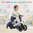 thumbnail image 2 of Wudola Baby Balance Bike for 1 Year Old, Birthday Gifts for Boys and Girls, No Pedal 4 Silence Wheels & Soft Seat Toddler First Bike for 10-36 Months, Baby Sports-Pink, 2 of 8