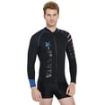 thumbnail image 1 of Traje de neopreno Top Top Thermal Chaqueta térmica Traje de buceo Plasta solar Traje de surf Traje de baño para aeróbicos de agua Piragüismo Surfing Kayak Negro XXL 3MM Inevent OD003697-04, 1 of 7