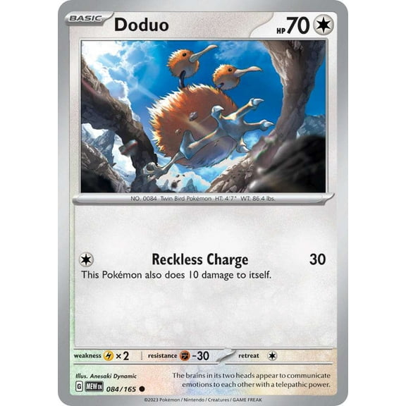 Pokemon Scarlet & Violet 151 Common Doduo #84
