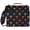 Colorful Palm Tree Icons, variant on Zipper Binder with Shoulder Strap 2 inch 3 Ring Waterproof File Folder Organizer Bag 500 Sheet Roses in Pink and Gray Tones