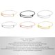 thumbnail image 3 of Pulsera deslizable de 6 piezas Brazaletes extensibles Pulsera de alambre de metal DIY Pulsera de mujer (dorado, blanco, plateado, rosa dorado, negro), 3 of 4