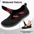 thumbnail image 4 of Zapatos para caminar LeisFit, anchos, para mujeres diabéticas, negros, talla 12, 4 of 6