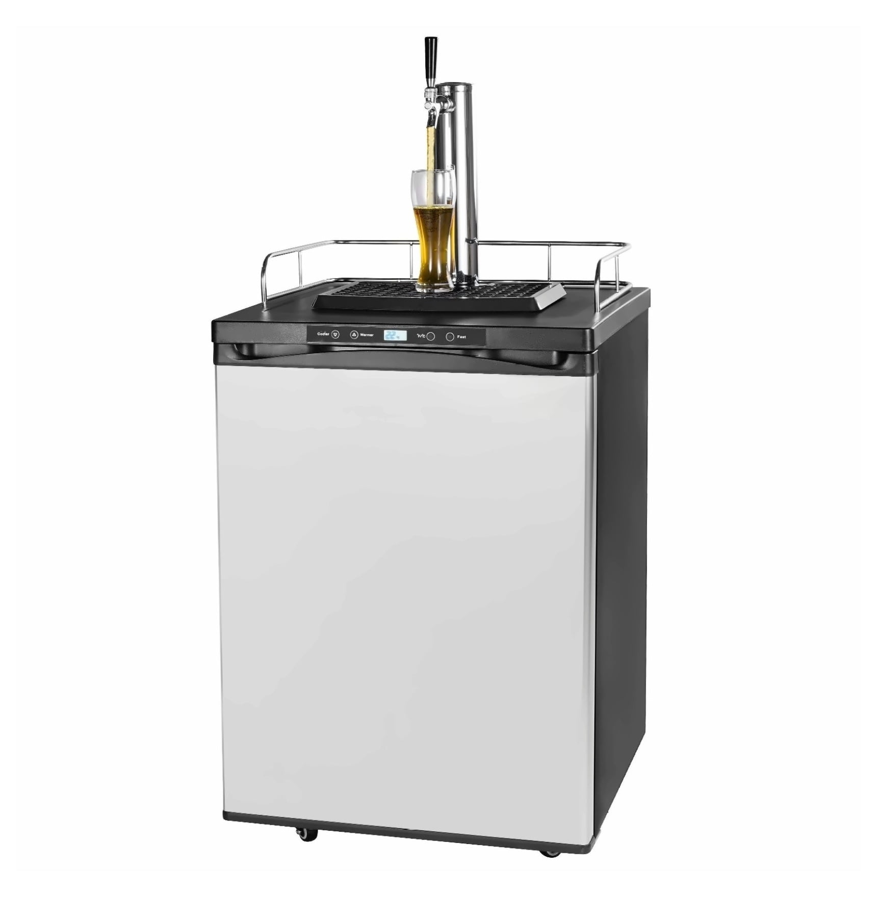Beer Kegerator Draft Beer Dispenser - Full Size Keg Refrigerator Single Tap - 162L Kegerator for Home Bar & Restaurant