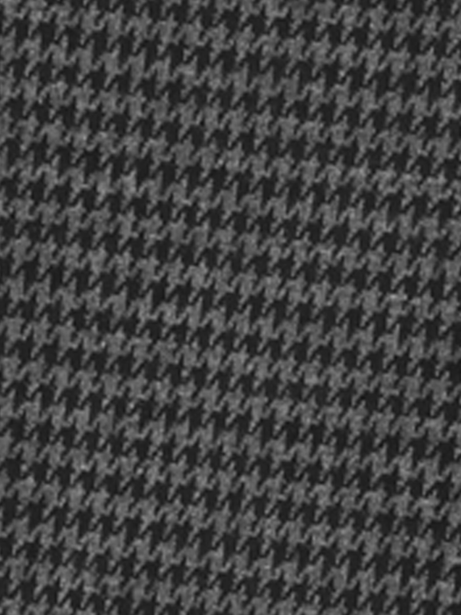 DARING DIVA Houndstooth Plaid Sleeveless Fit Flare Knit Dress L Black Grey