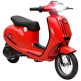 thumbnail image 2 of Qaba Kids Motorcycle, 24V Electric Motorcycle with Rear Suspension, LED Lights, Ride On Toy with 3-Speed Control for 8-12 Years Boys and Girls, Red, 2 of 9