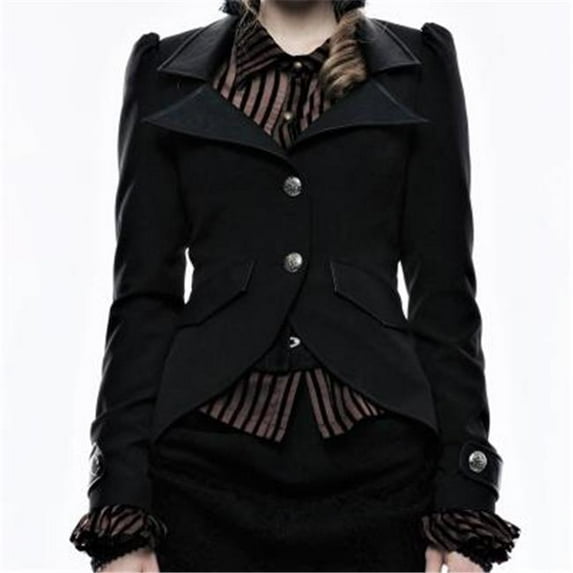 Steampunk Jacket, Black - Large