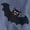 Slate Grey Bats, variant on Halloween Toddlers' Graphic Tee with Short Sleeves from Way to Celebrate, Sizes 12M-5T