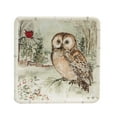 thumbnail image 2 of Certified International Set of 4 Forest Animals Christmas Square Canape Plates 6", 2 of 5