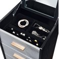thumbnail image 6 of Newboti Furniture Myles Black, Silver & Gold Finish Jewelry Armoire 76087, 6 of 9